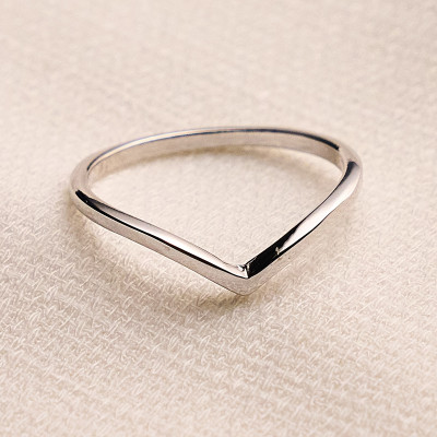 Anel Jade Banho Ródio Branco