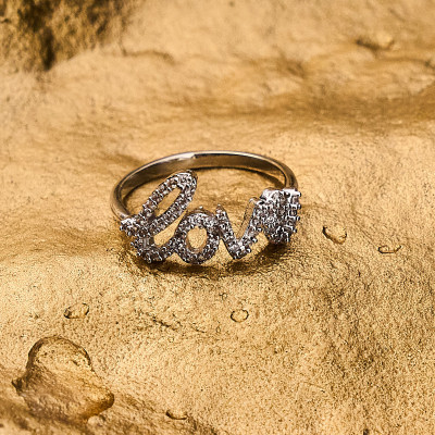 Anel Emma Banho Ródio Branco