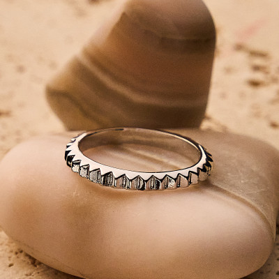 Anel Mia Banho Ródio Branco