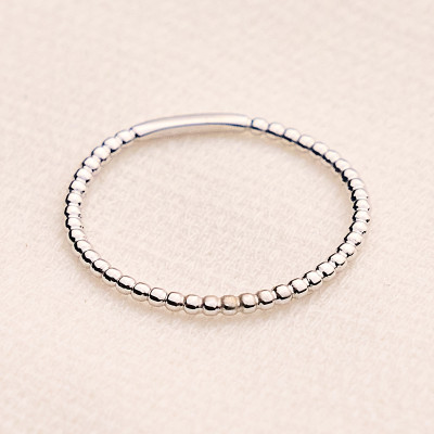 Anel Maite Banho Ródio Branco