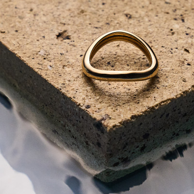 Anel Laura Banho Ouro 18k