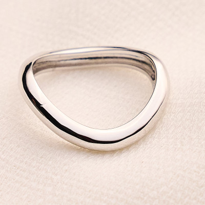 Anel Laura Banho Ródio Branco