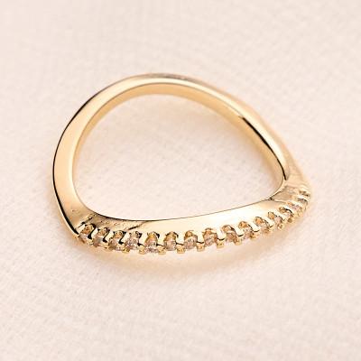 Anel Eva Banho Ouro 18k