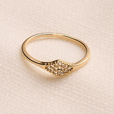 Anel Carla Banho Ouro 18k