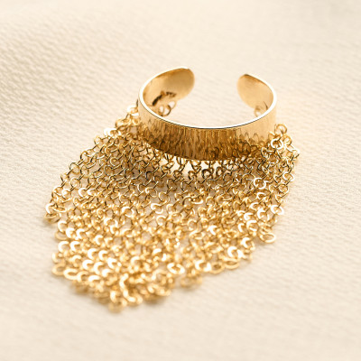 Anel Mina Banho Ouro 18k