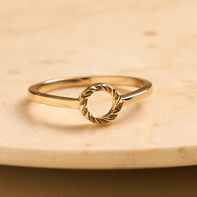 Anel Amelia Banho Ouro 18k