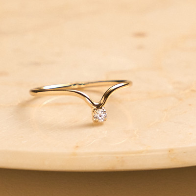 Anel Valentina Banho Ouro 18k