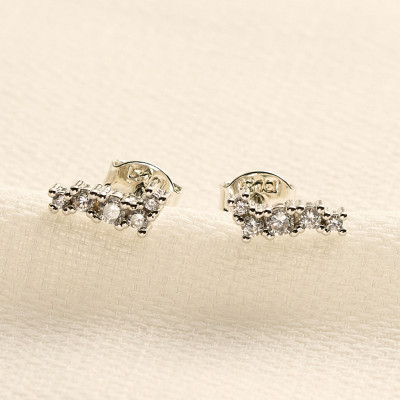 Brinco Mira Banho Ródio Branco