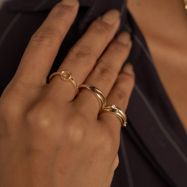 Anel Samantha Banho Ouro 18k