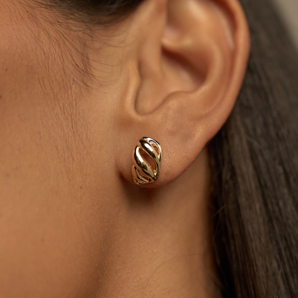 Brinco Pen Banho Ouro 18k