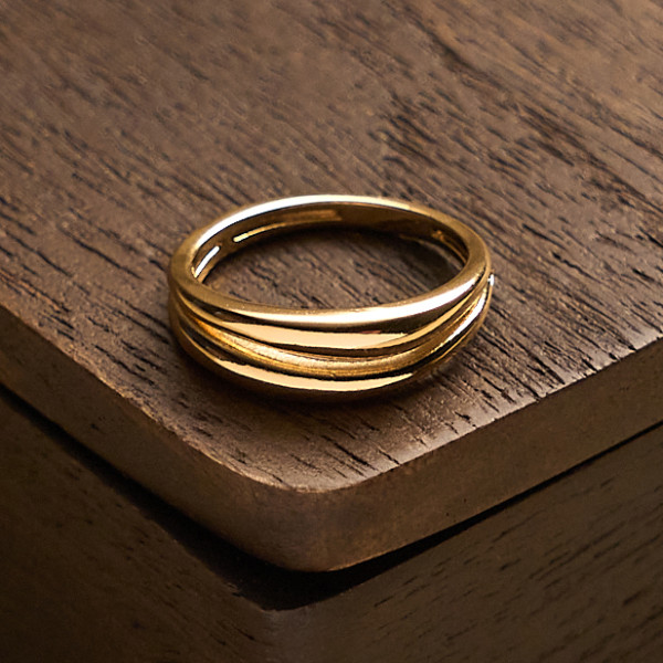 Anel Samantha Banho Ouro 18k