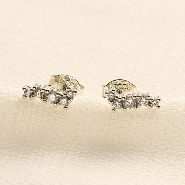 Brinco Mira Banho Ródio Branco