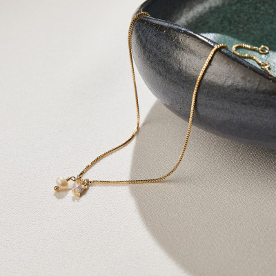 Colar Bia Banho Ouro 18k