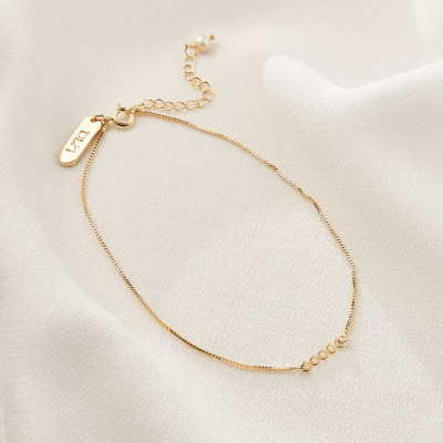 Tornozeleira Flavia Banho Ouro 18k