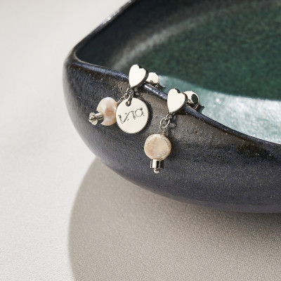 Brinco Cindy Banho Ródio Branco