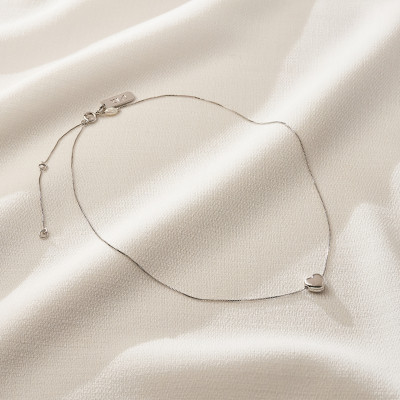 Colar Louise Banho Ródio Branco