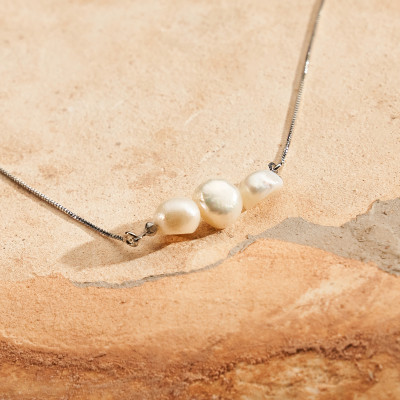 Colar Miriam Banho Ródio Branco