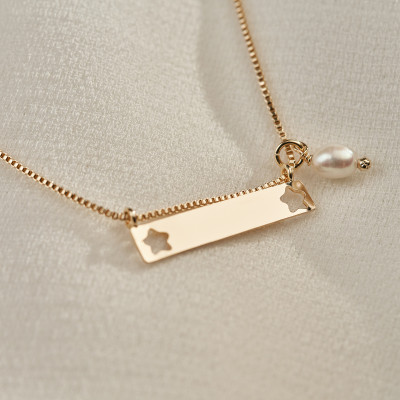 Colar Agatha Banho Ouro 18k