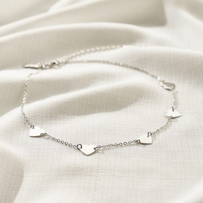 Colar Candie Banho Ródio Branco 