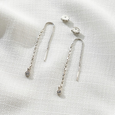 Brinco Belle Banho Ródio Branco