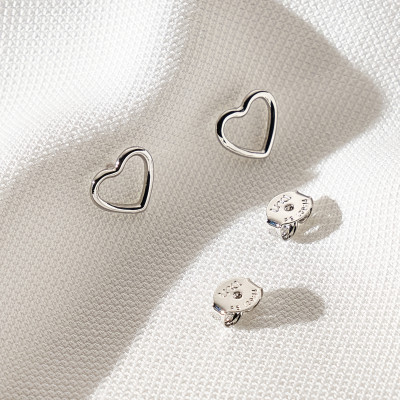 Brinco Isolda Banho Ródio Branco