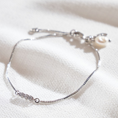 Pulseira Fiorella Ródio Branco