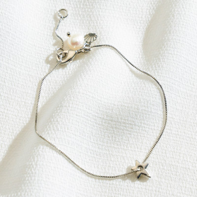 Pulseira Nair Banho Ródio Branco