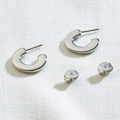 Brinco Muriel Banho Ródio Branco