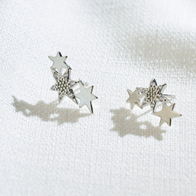 Brinco Miram Banho Ródio Branco