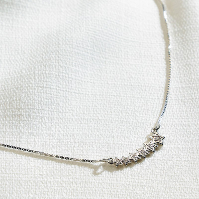 Colar Kaylee Banho Ródio Branco