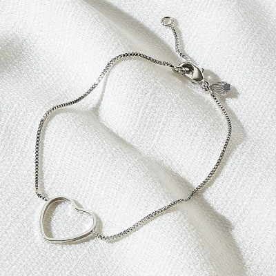 Pulseira Wilma Banho Ródio Branco