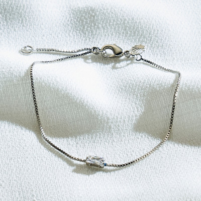 Pulseira Boo Banho Ródio Branco