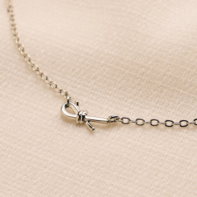 Colar Frey Banho Ródio Branco