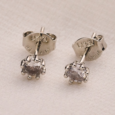 Brinco Lunna Banho Ródio Branco