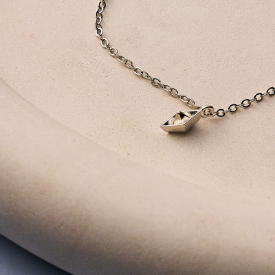 Colar Celeste Banho Ródio Branco