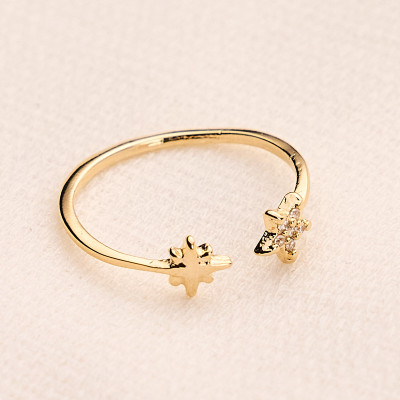 Anel Mavie Banho Ouro 18k