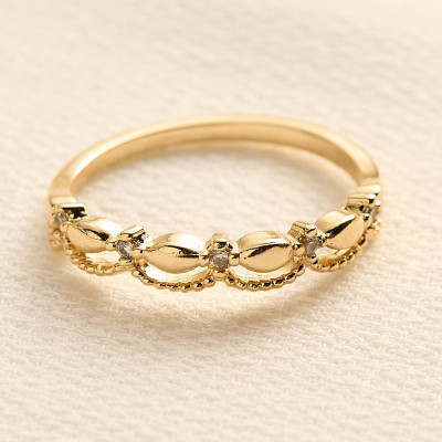 Anel Tina Banho Ouro 18k