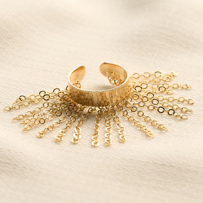 Anel Noor Banho Ouro 18k