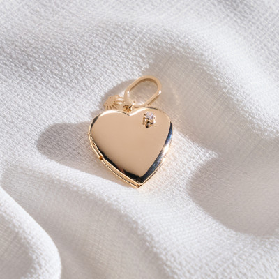 Pingente Relicário Karolaine Banho Ouro 18k