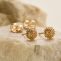 Brinco Coral Banho Ouro 18k