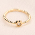 Anel Olivia Banho Ouro 18k